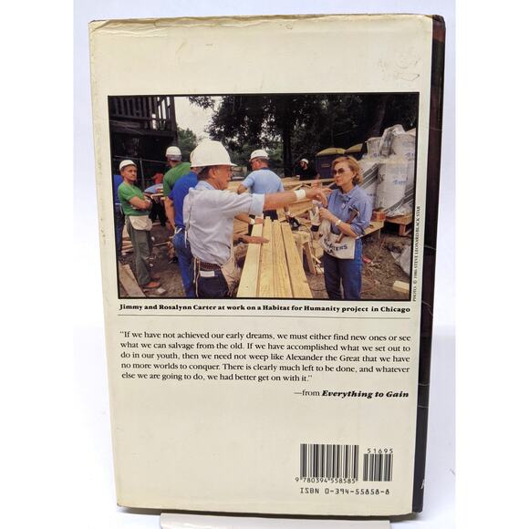 Jimmy and Rosalynn Carter - Everything to Gain - Hardbound with D/J Gently Read - Picture 2 of 7